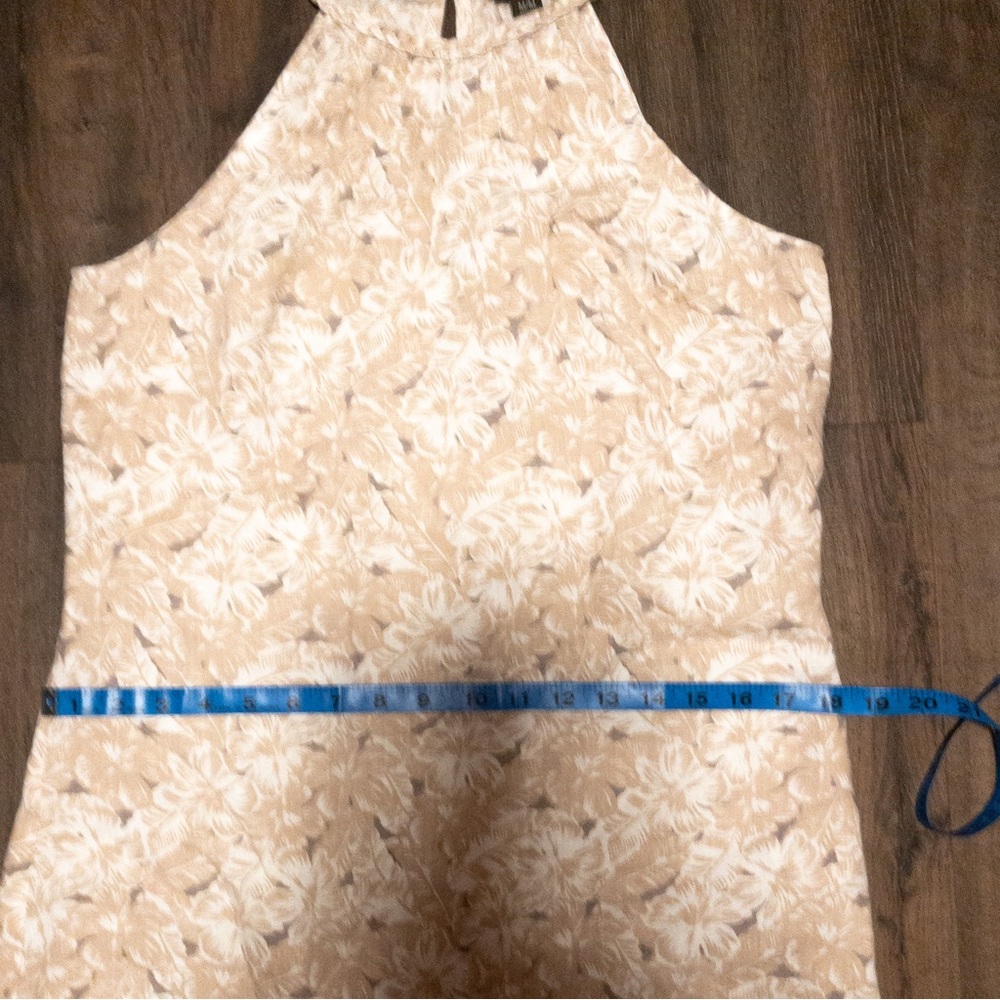 Tommy Bahama Beige Floral Halter Neck Mini Dress - Picture 15 of 15